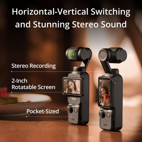 DJI Osmo Pocket 3 Creator Combo – 1” CMOS Vlogging Camera, 4K/120fps, 3-Axis Stabilization, UAE Version - Image 6