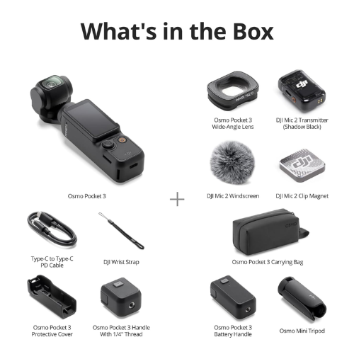 DJI Osmo Pocket 3 Creator Combo – 1” CMOS Vlogging Camera, 4K/120fps, 3-Axis Stabilization, UAE Version - Image 3