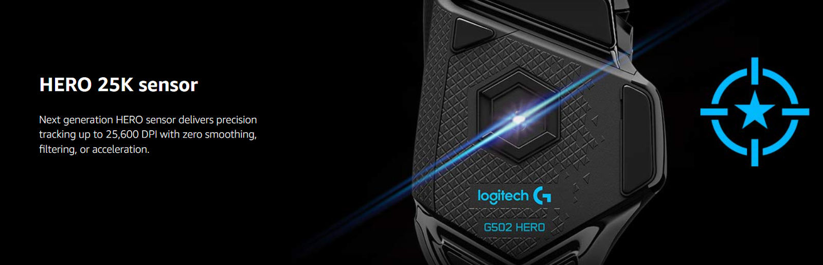 Superhero Logitech Logitech G502 Hero Gaming Mouse | High-Performance Wired FPS Mouse ...